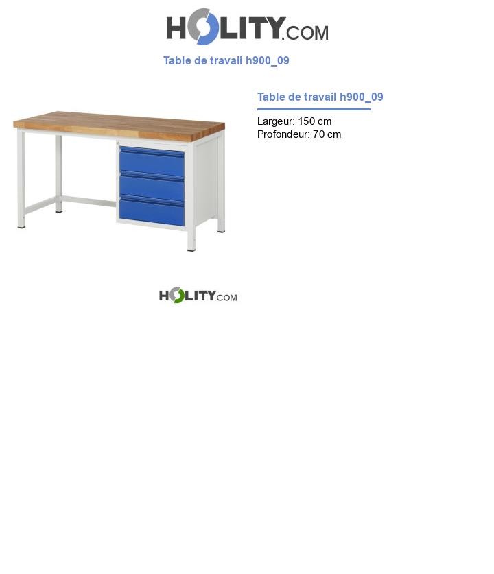 Table de travail h900_09