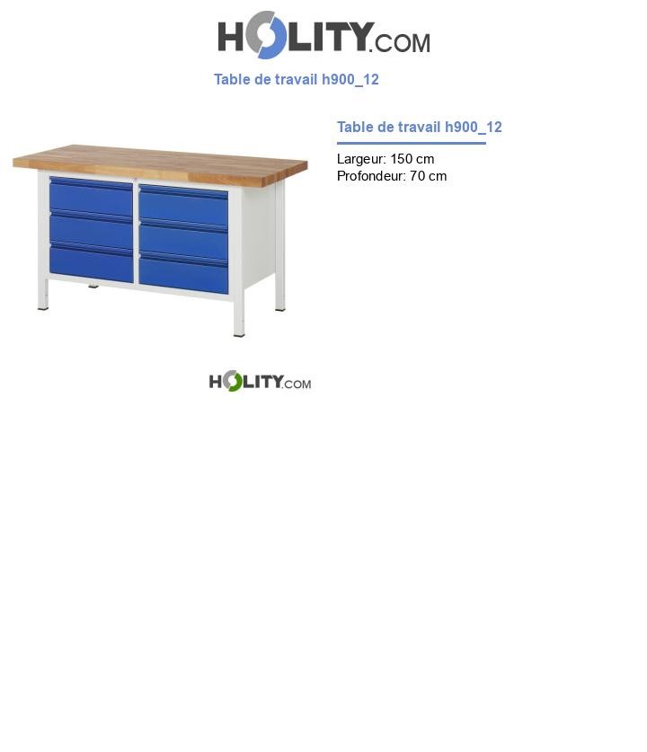 Table de travail h900_12