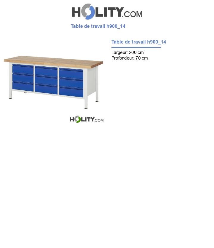 Table de travail h900_14