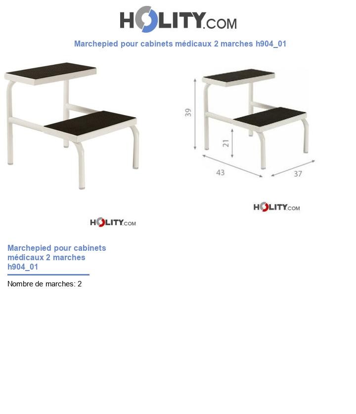 Marchepied pour cabinets médicaux 2 marches h904_01