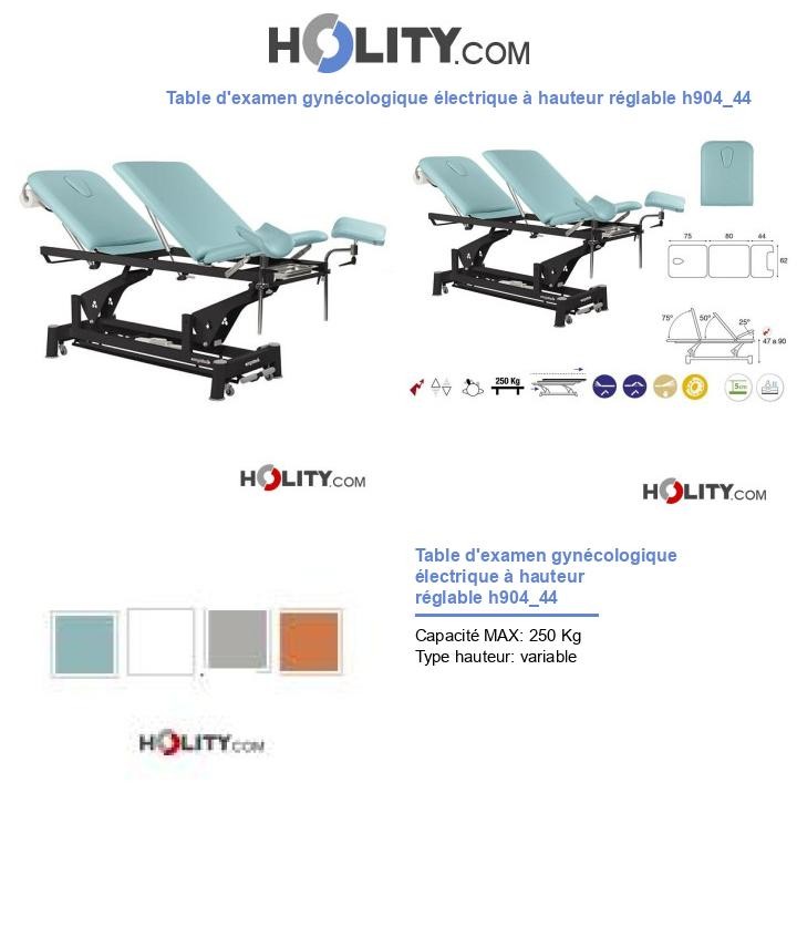 Table d'examen gynécologique électrique à hauteur réglable h904_44