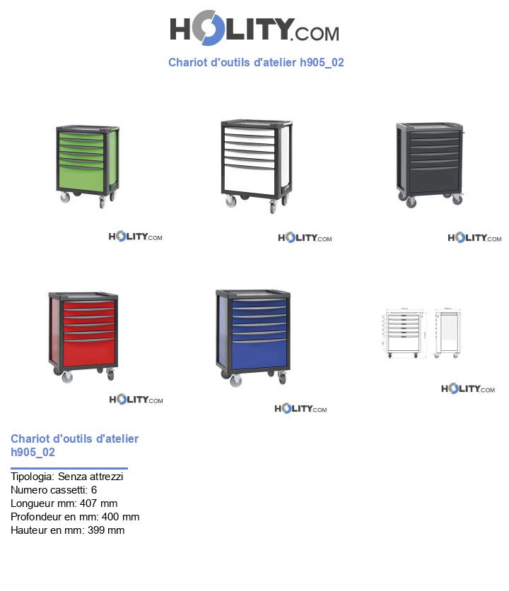 Chariot d'outils d'atelier h905_02