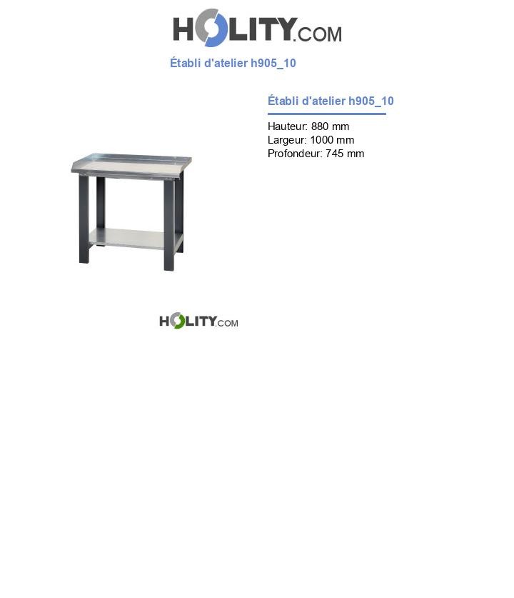 Établi d'atelier h905_10