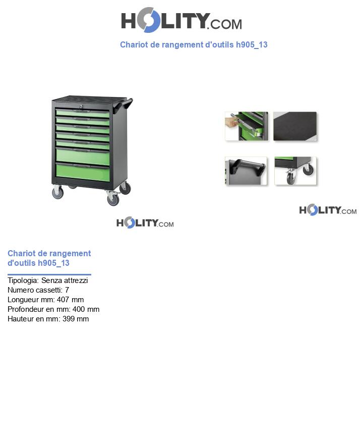 Chariot de rangement d'outils h905_13