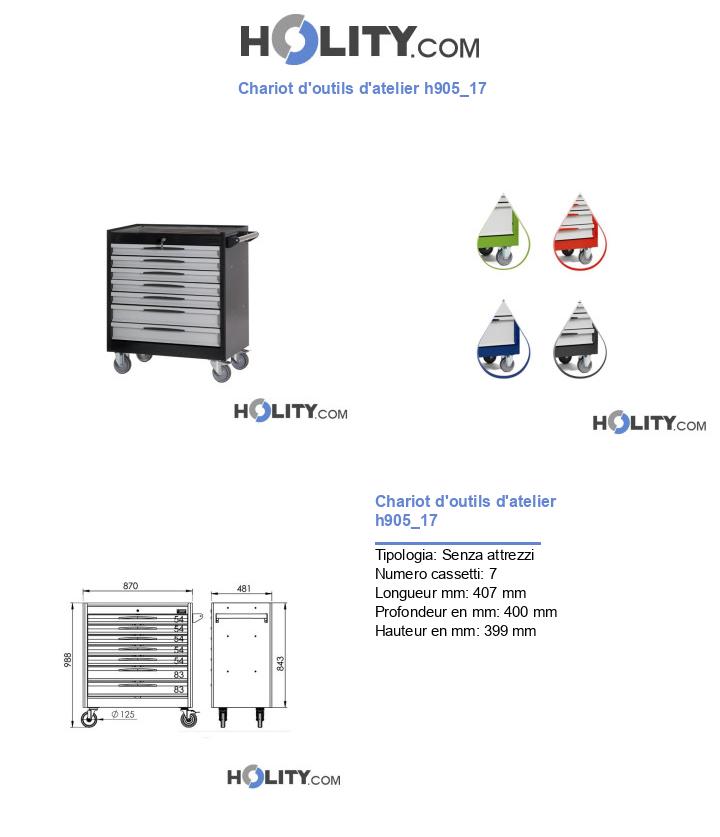 Chariot d'outils d'atelier h905_17