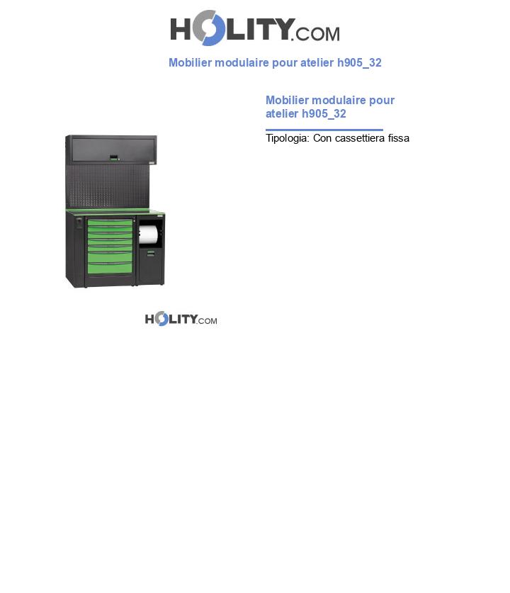 Mobilier modulaire pour atelier h905_32