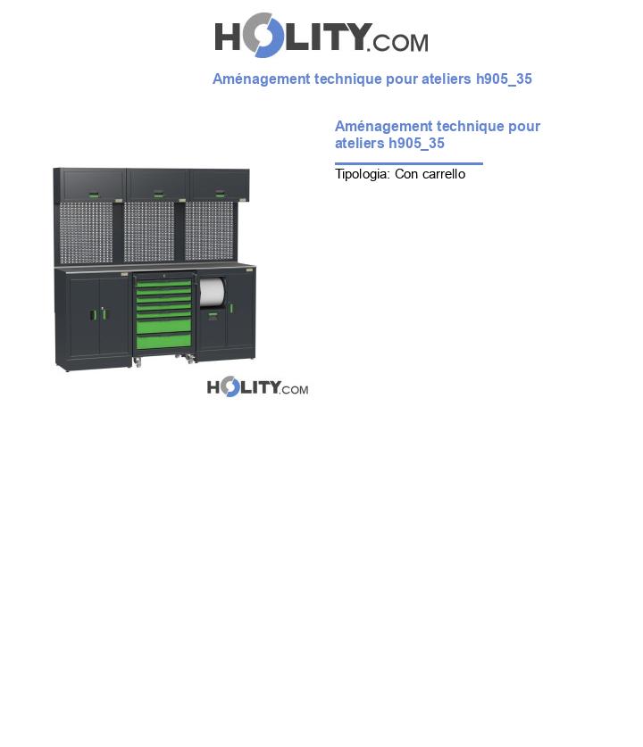 Aménagement technique pour ateliers h905_35