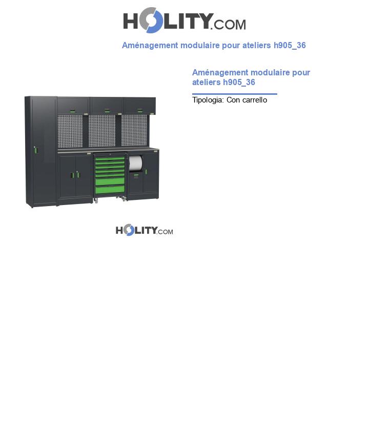Aménagement modulaire pour ateliers h905_36