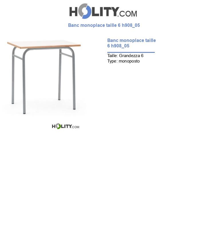 Banc monoplace taille 6 h908_05