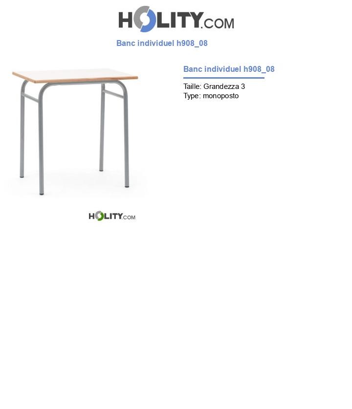 Banc individuel h908_08