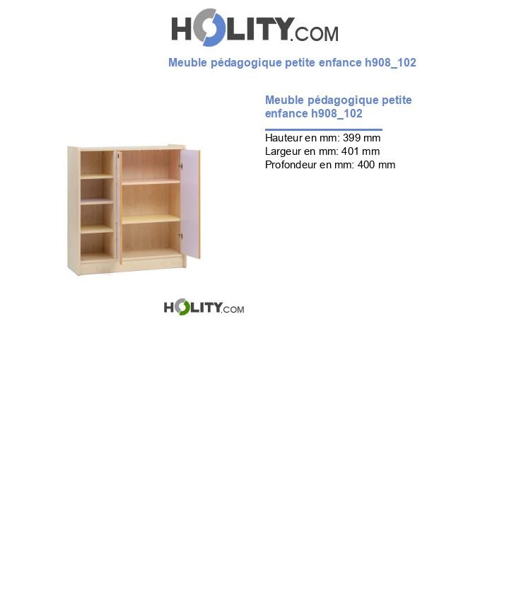 Meuble pédagogique petite enfance h908_102