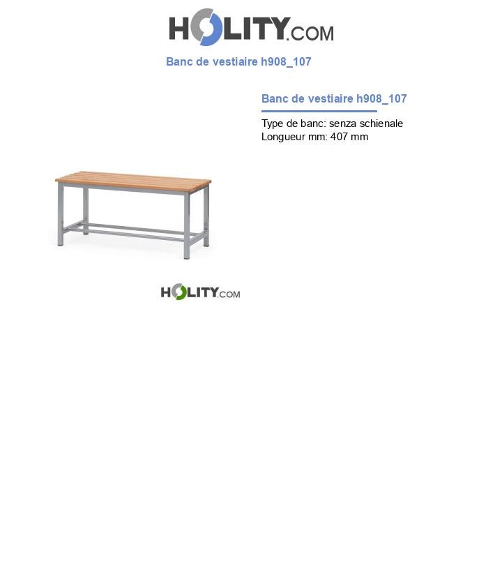 Banc de vestiaire h908_107