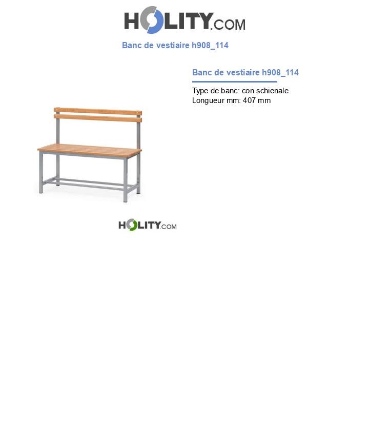 Banc de vestiaire h908_114