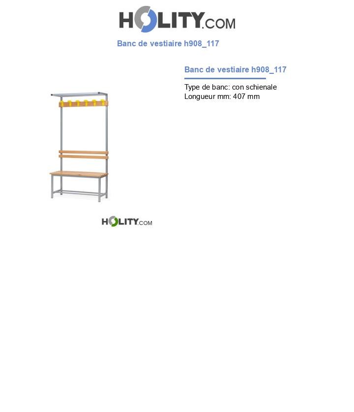 Banc de vestiaire h908_117