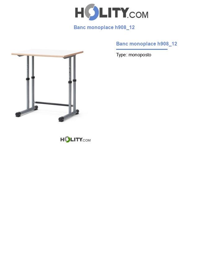 Banc monoplace h908_12