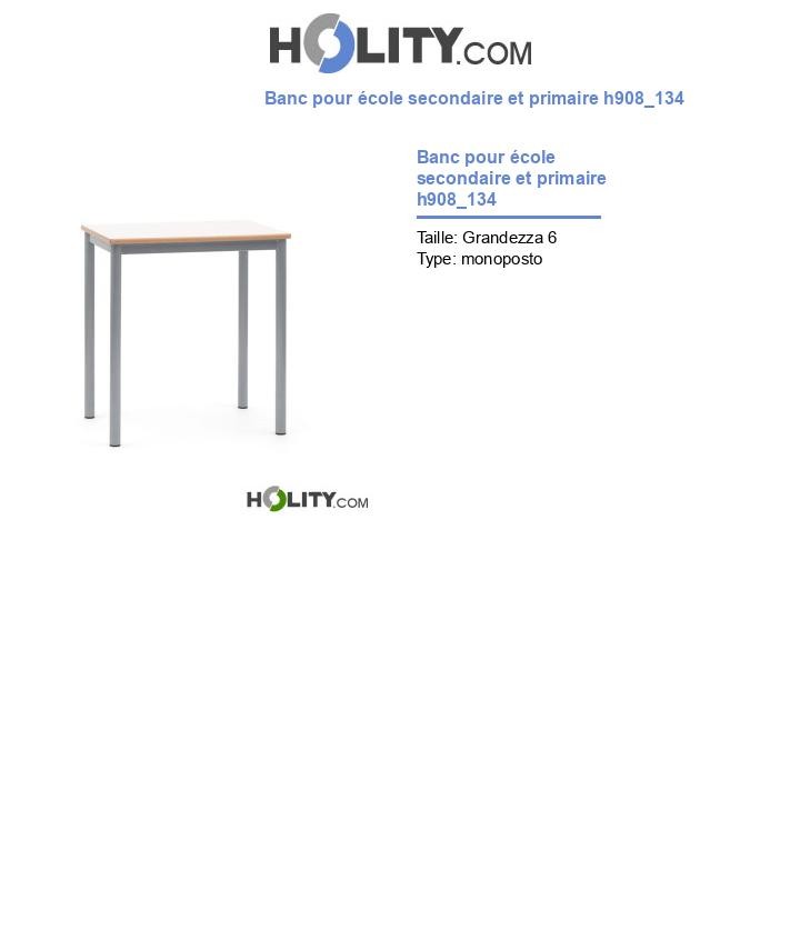 Banc pour école secondaire et primaire h908_134
