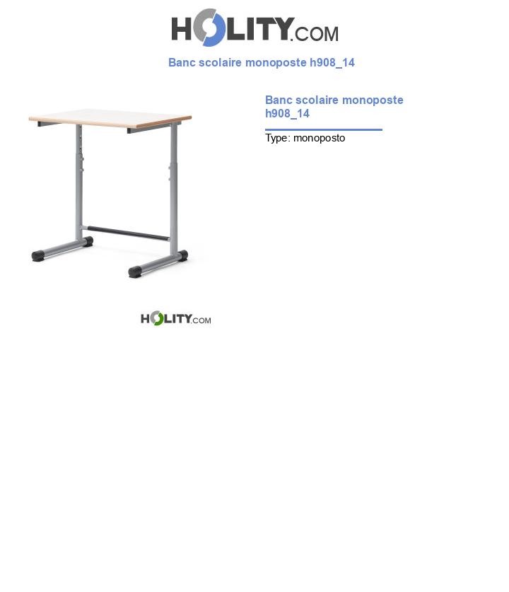 Banc scolaire monoposte h908_14