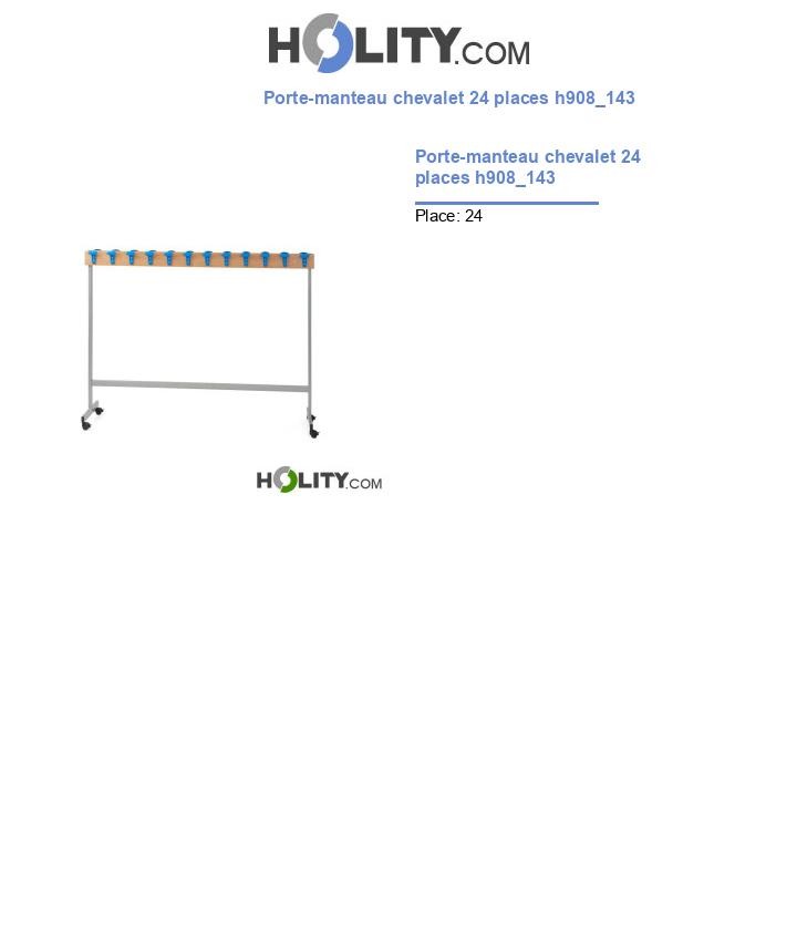 Porte-manteau chevalet 24 places h908_143