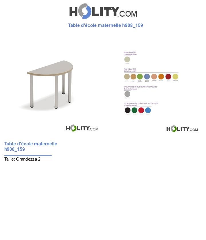 Table d'école maternelle h908_159