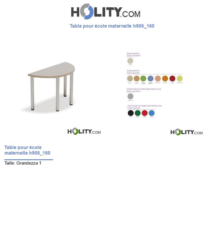 Table pour école maternelle h908_160