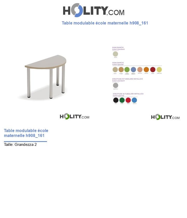 Table modulable école maternelle h908_161