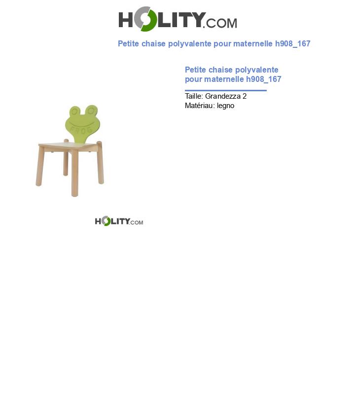Petite chaise polyvalente pour maternelle h908_167