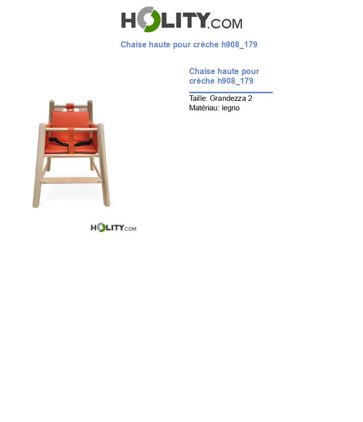Chaise haute pour crèche h908_179