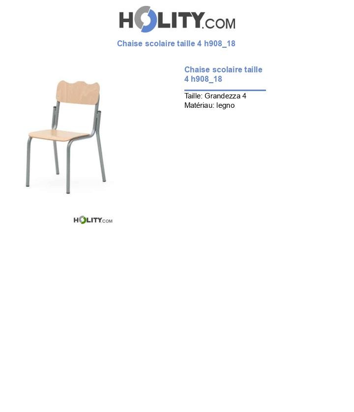 Chaise scolaire taille 4 h908_18