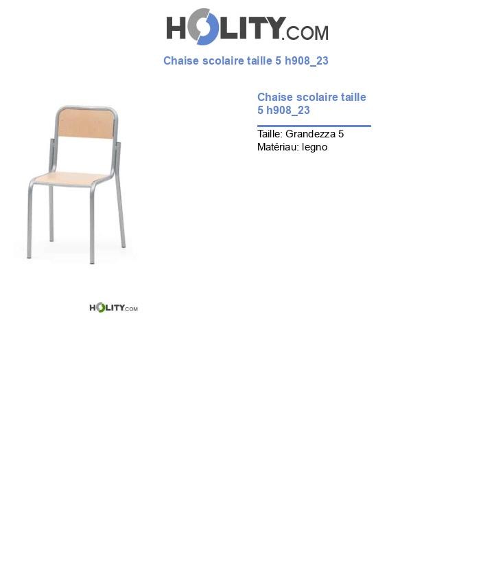 Chaise scolaire taille 5 h908_23