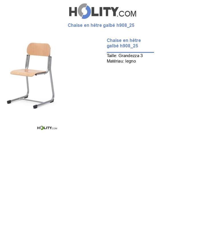 Chaise en hêtre galbé h908_25