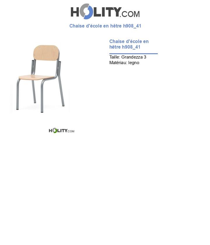 Chaise d'école en hêtre h908_41