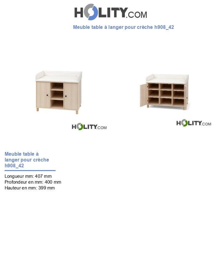 Meuble table à langer pour crèche h908_42