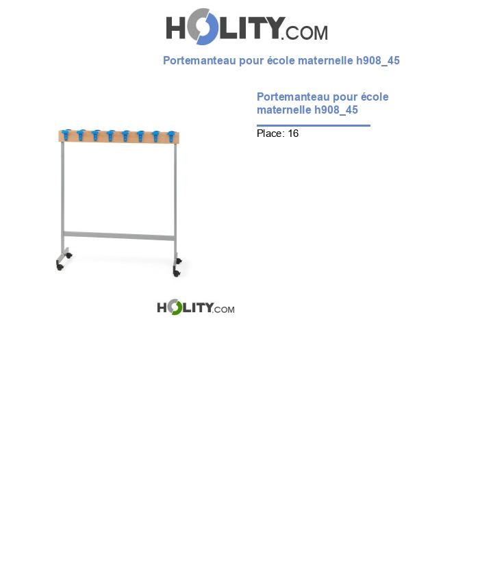Portemanteau pour école maternelle h908_45
