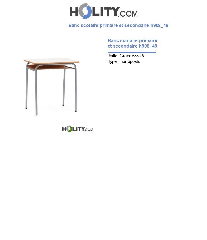 Banc scolaire primaire et secondaire h908_49