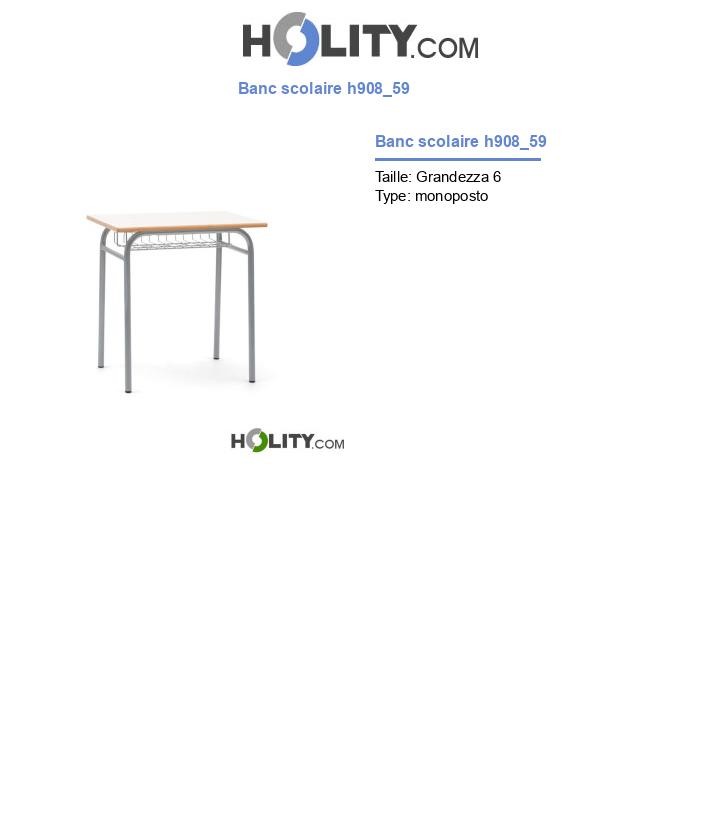Banc scolaire h908_59