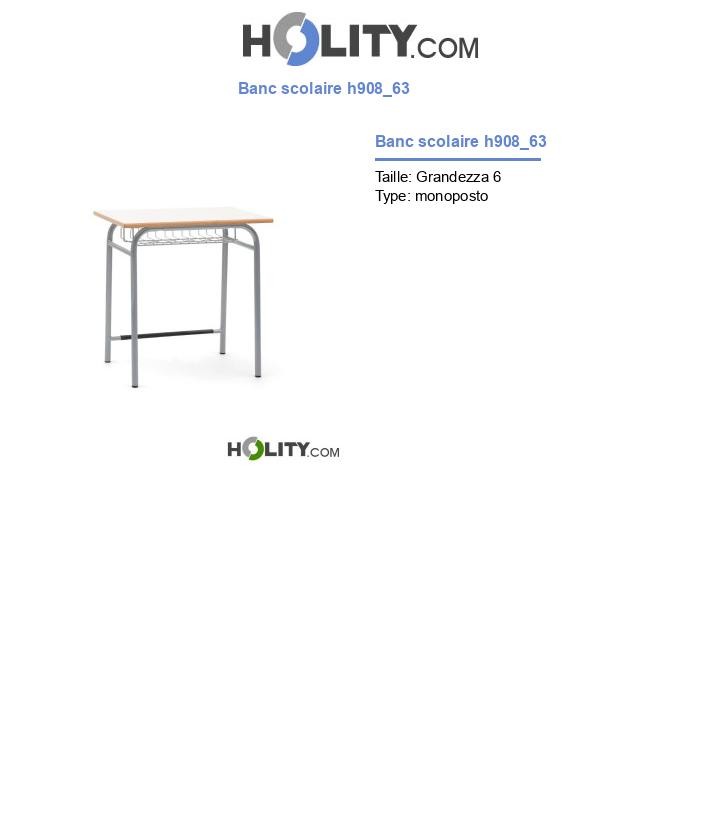 Banc scolaire h908_63