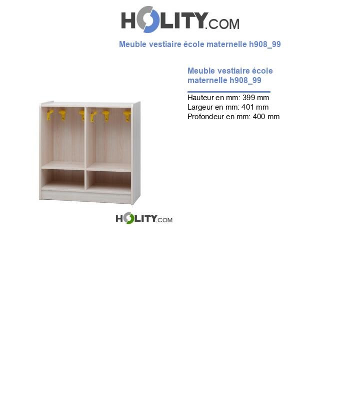Meuble vestiaire école maternelle h908_99