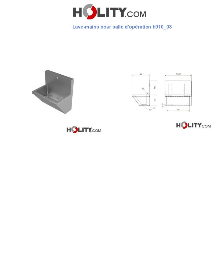 Lave-mains pour salle d’opération h910_03