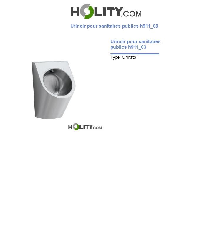 Urinoir pour sanitaires publics h911_03