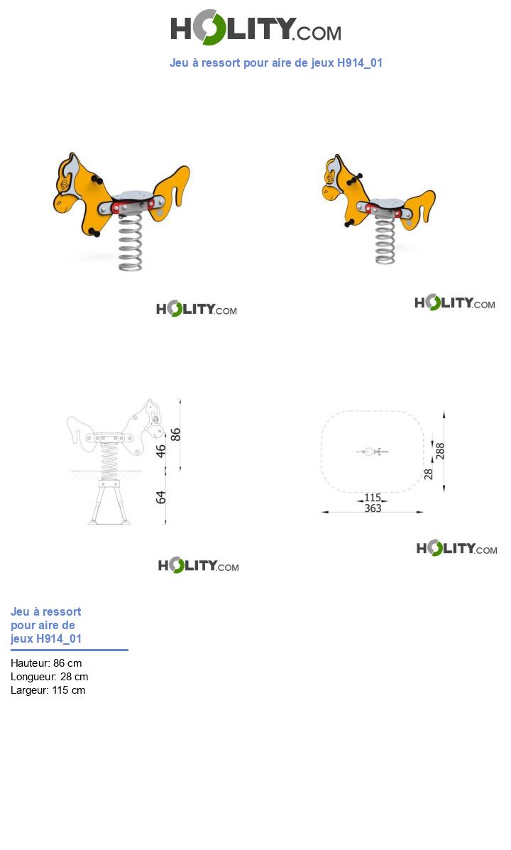 Jeu à ressort pour aire de jeux H914_01