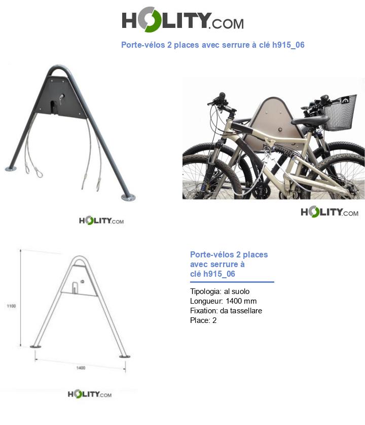 Porte-vélos 2 places avec serrure à clé h915_06