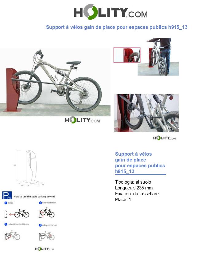 Support à vélos gain de place pour espaces publics h915_13