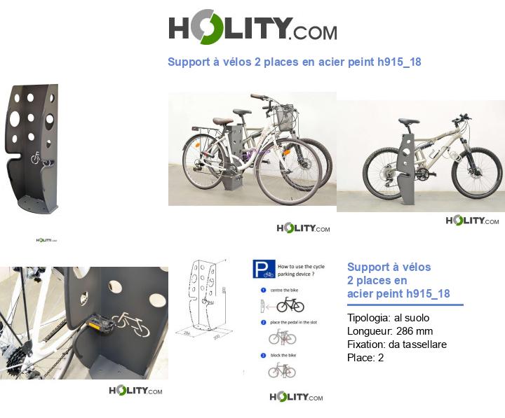Support à vélos 2 places en acier peint h915_18