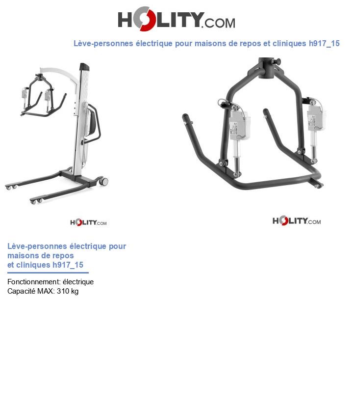 Lève-personnes électrique pour maisons de repos et cliniques h917_15