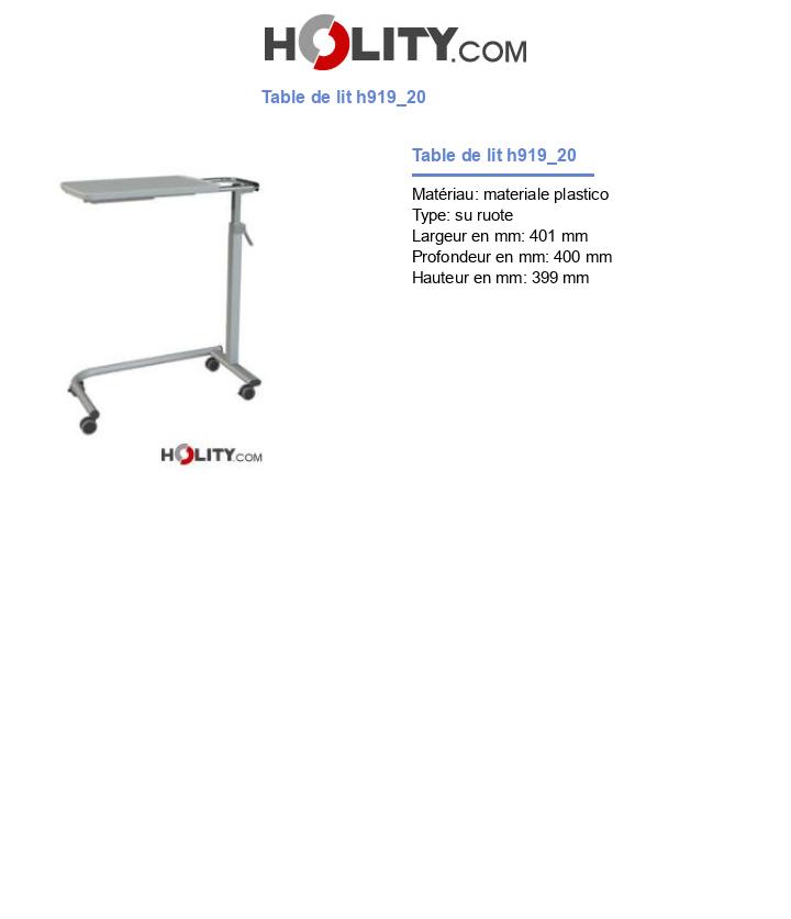 Table de lit h919_20
