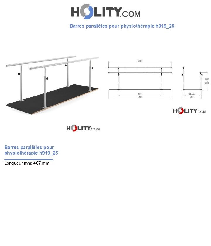 Barres parallèles pour physiothérapie h919_25