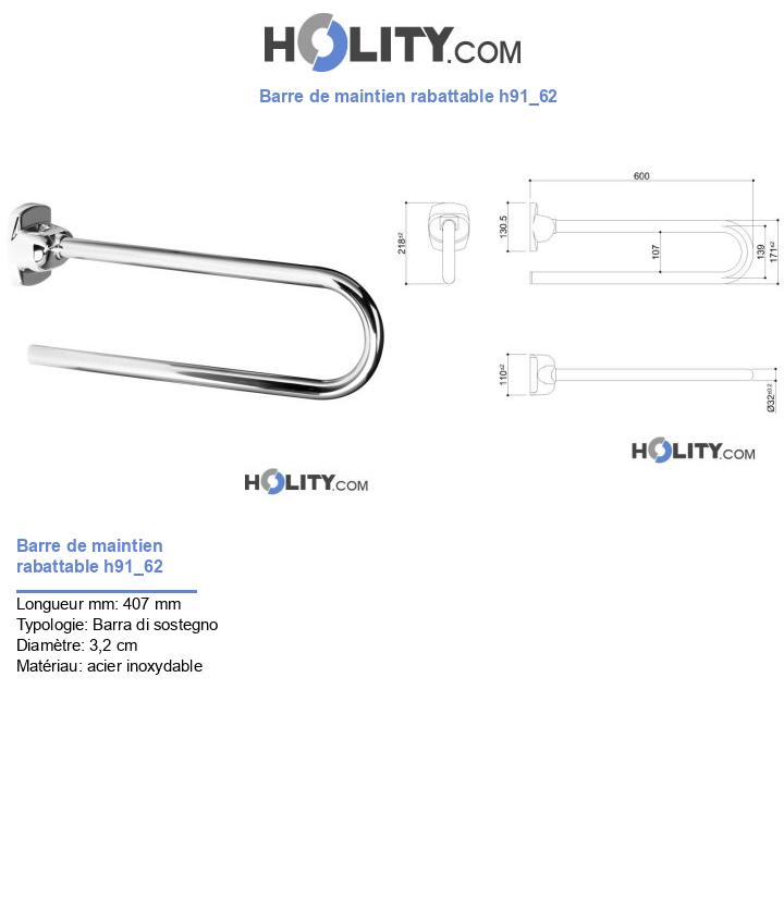 Barre de maintien rabattable h91_62