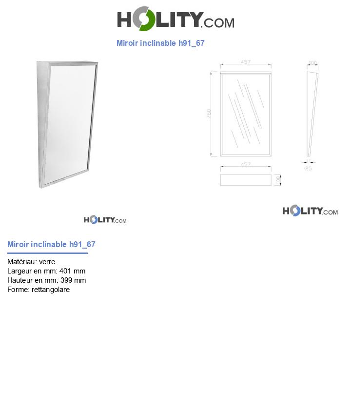 Miroir inclinable h91_67