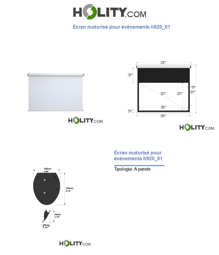 Écran motorisé pour événements h920_01