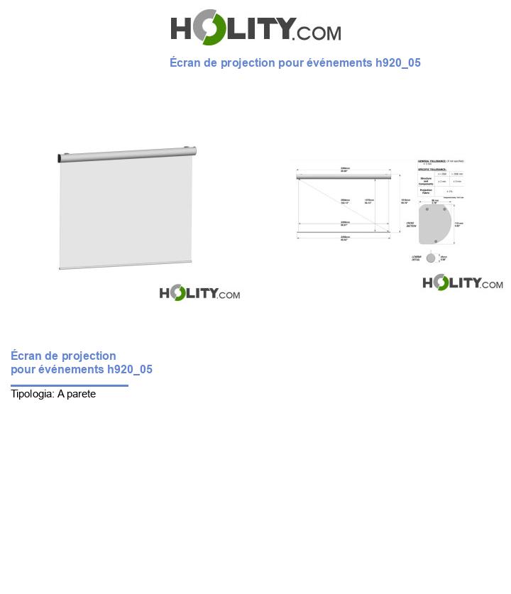 Écran de projection pour événements h920_05